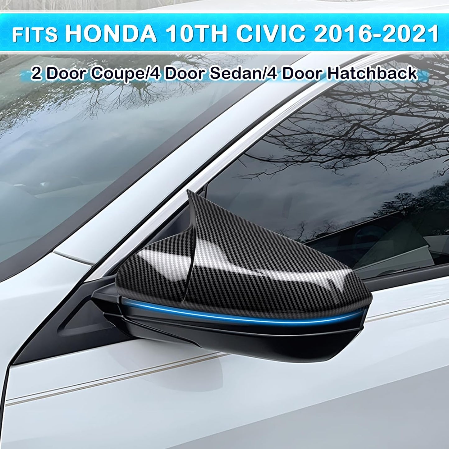 Cubierta espejo retrovisor comp Honda Civic 10ª gen