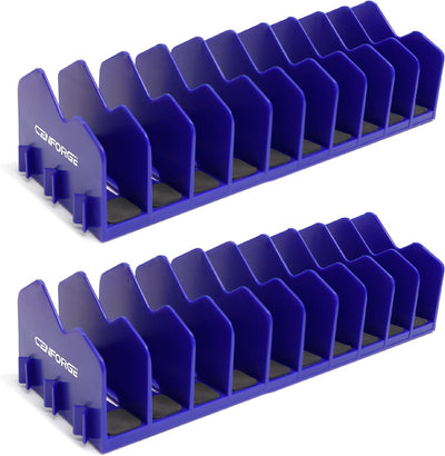 Organiz. alicates 20 ranuras base antiderrap azul