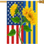 Bandera jardín Amo a Ucrania 71x101cm resistente decoloración