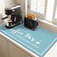 Tapete secado platos 17x32pulg absorbente azul