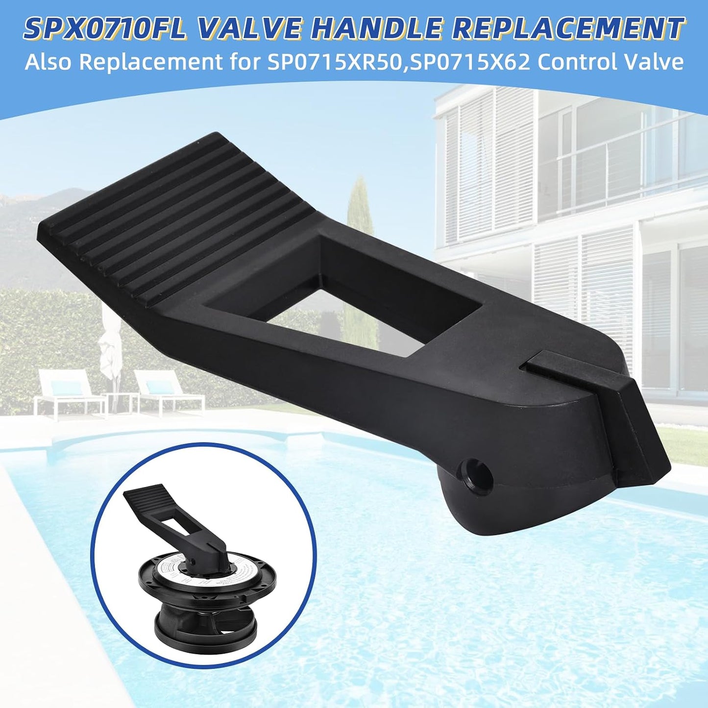 Reemplazo mango válvula Hayward SP0715XR50
