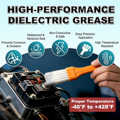 Kit grasa dieléctrica aislador impermeable para batería bujías