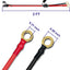 2 Cables Carga 10 AWG 2pies Conectores SAE 2pines 15-20A