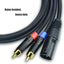 Cable divisor Y RCA a XLR 10pies blindado cobre para mezclador