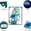 Decoración pared peces metal luces LED hadas para jardín