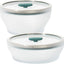 Set 4 Pzas Utensilios Microondas Vidrio Tapa Ventilada