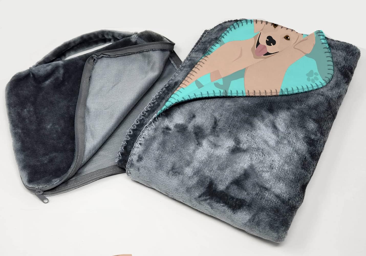 Manta viaje suave amarilla con bolsa avión