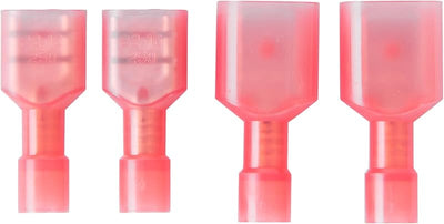 Terminal spade 16-14 awg color azul 100 pzas 600v