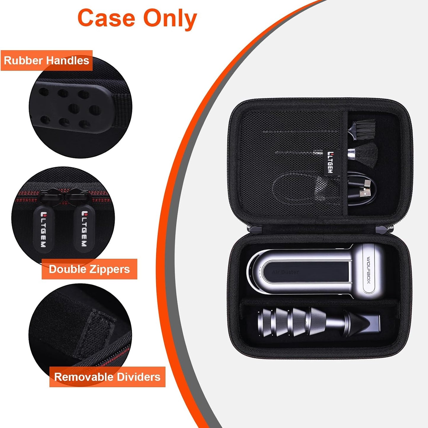 Estuche para plumero aire WOLFBOX MF100/MF200 Negro