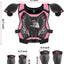 Chaleco armadura para niños motocross con protecciones