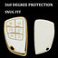 Funda TPU llavero Chevy Silverado GMC 1500 2500HD 6 botones blanco