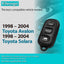 Llavero comp Toyota Avalon Solara 4 botones 314MHz