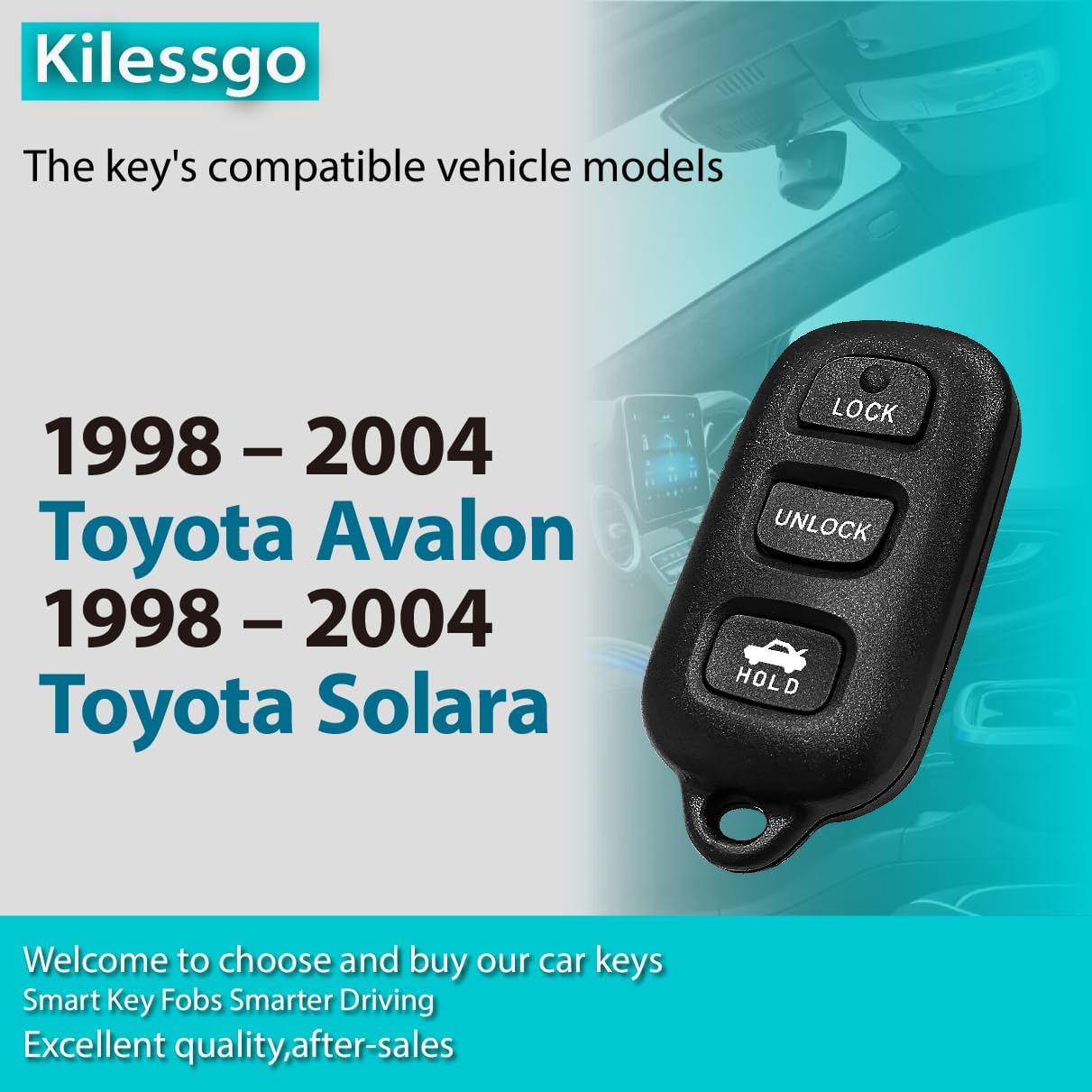Llavero comp Toyota Avalon Solara 4 botones 314MHz