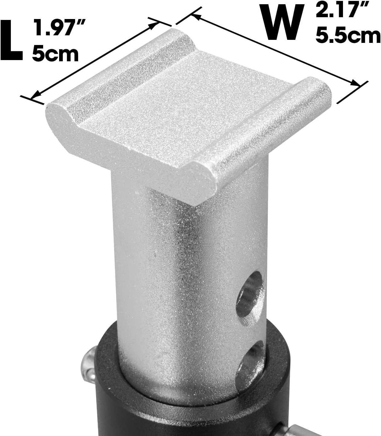 Soportes gato aluminio 3 toneladas 2 pzas negro/plata