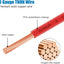 Cable cobre trenzado 6 AWG 25 ft forro nailon
