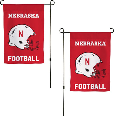 Bandera jardín UNL Nebraska Cornhuskers 19x12"