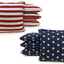 8 bolsas cornhole estrellas y rayas hechas a mano