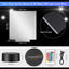 Set 12 láminas acrílicas LED nocturna 3D con control remoto