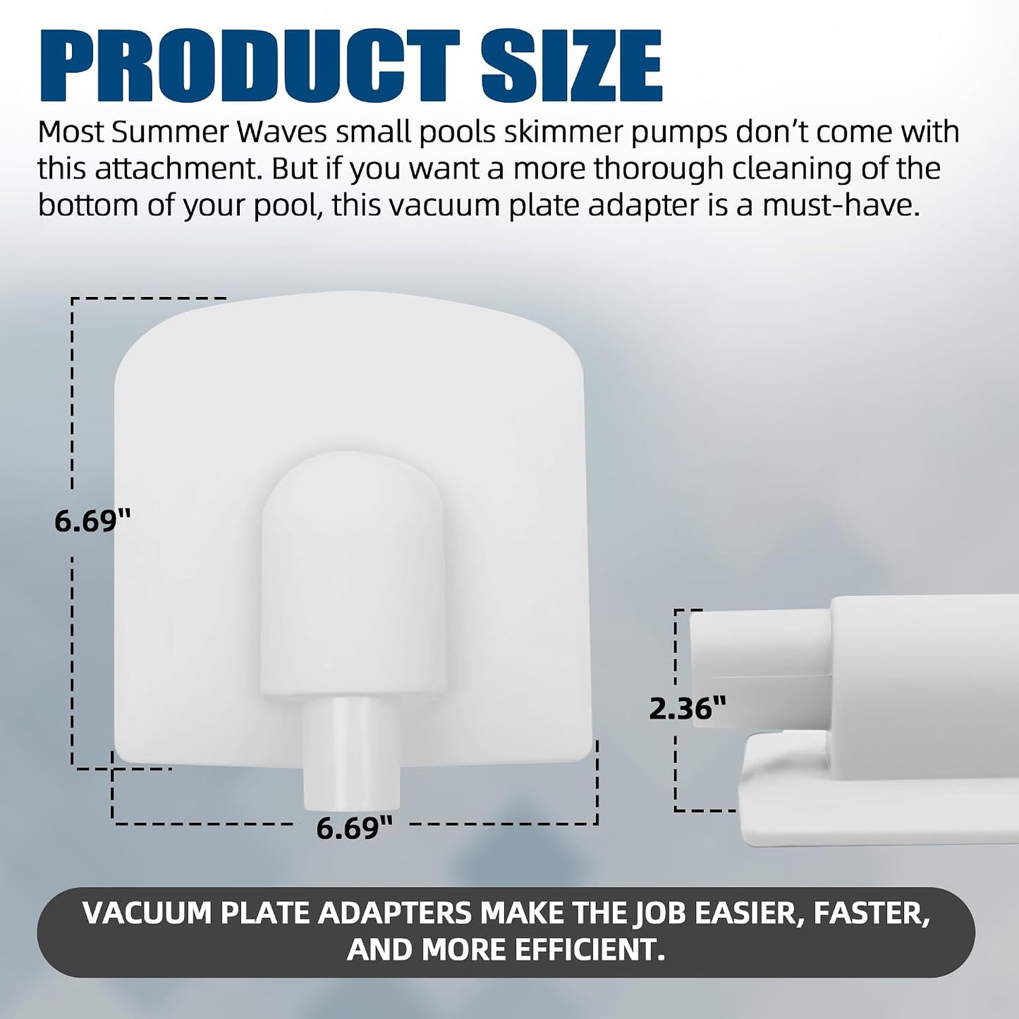Adaptador placa vacío piscina filtro SFX P58PP1955W05