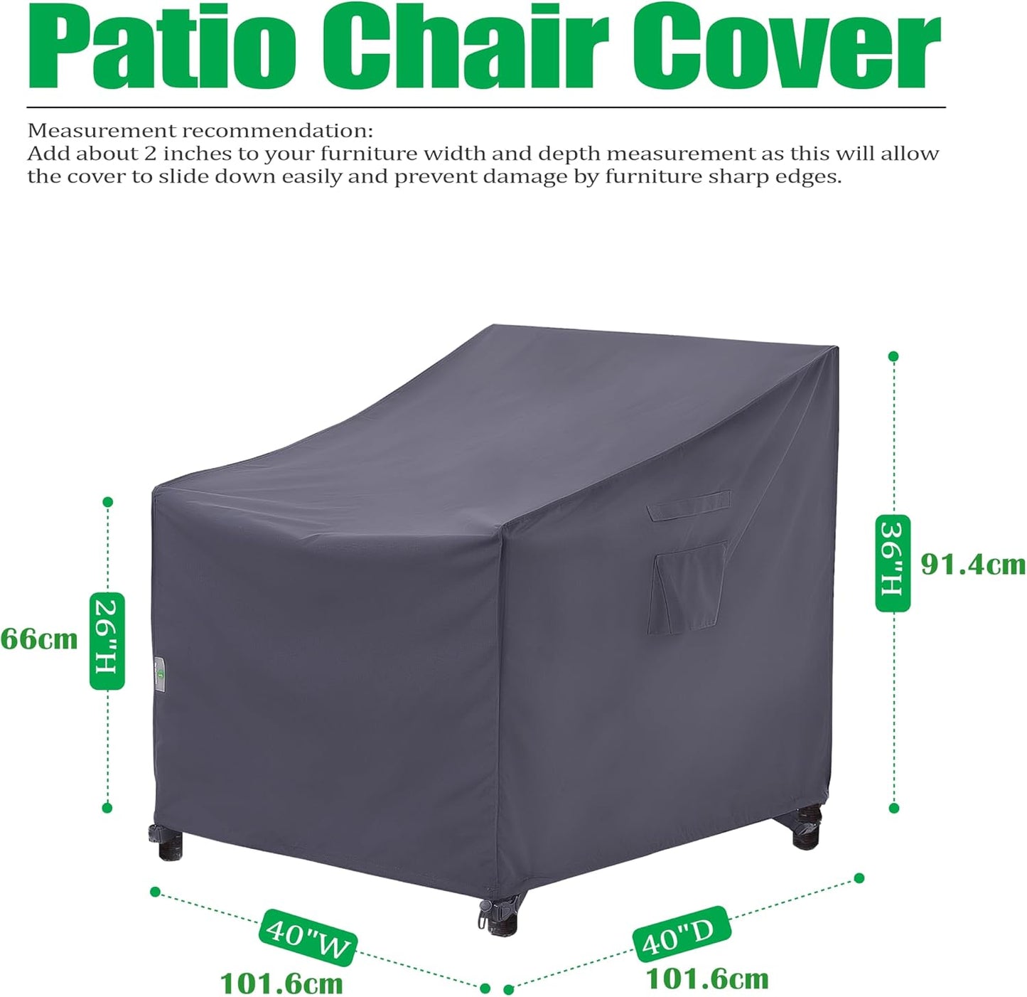 Fundas sillas patio impermeables resistentes UV gris 40