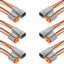 6 Conectores Deutsch DT 4 Pines Impermeables 16AWG