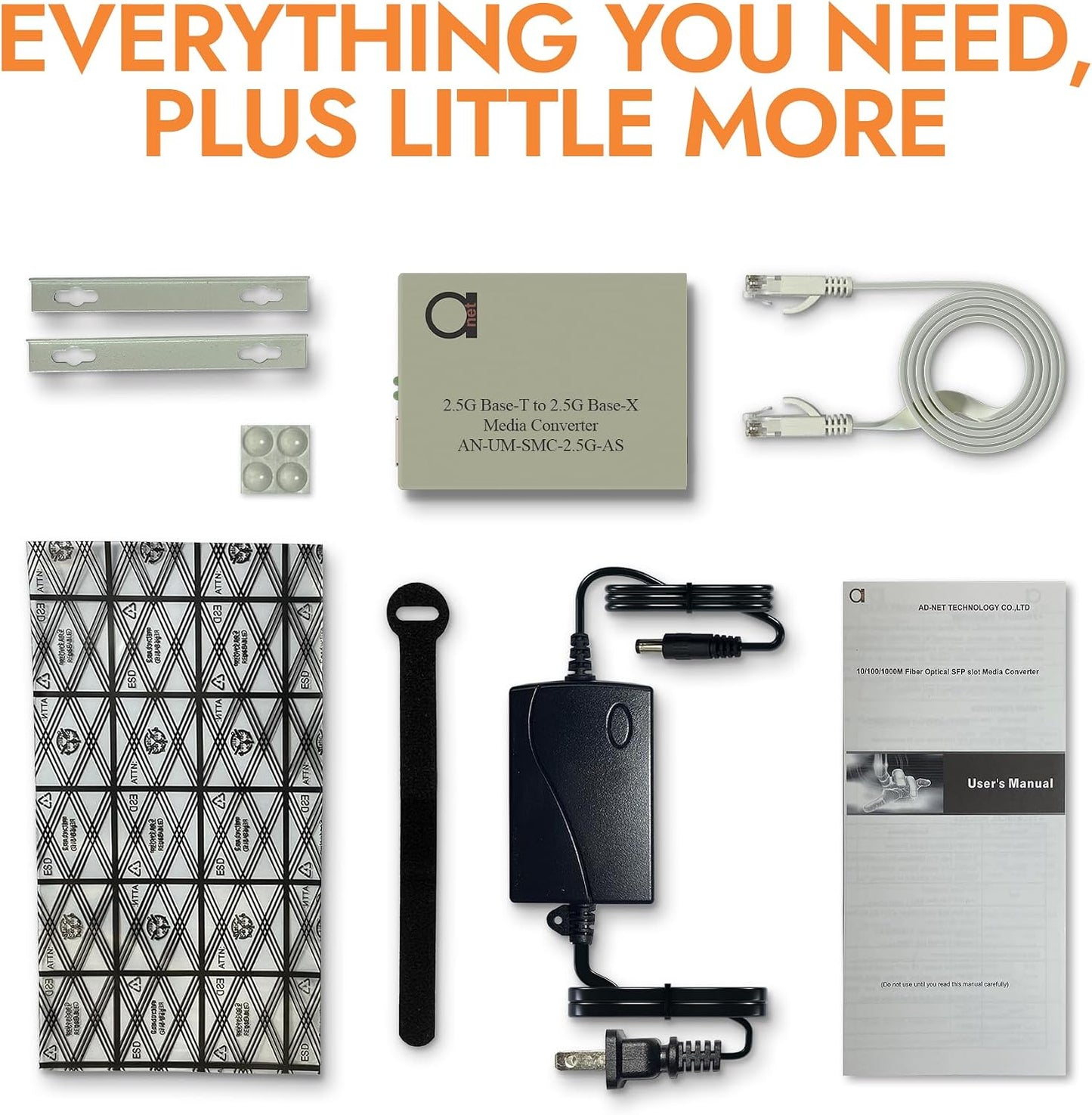 Convertidor Ethernet a fibra 2.5G SFP dual 1G 100Mbps