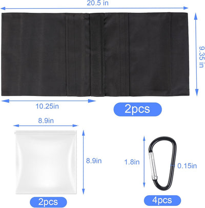 2 Pzas Bolsas Arena Negra Resistentes para Base Paraguas y Camping