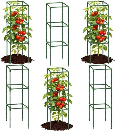 6 Pzas Jaulas Tomate 43.3pulg Enrejado Ajustable Jardín