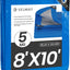 Lona impermeable polietileno 8x10ft 5mil reforzada ojales
