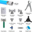 Kit tuberías aire comprimido 3/4" x100ft aluminio HDPE azul