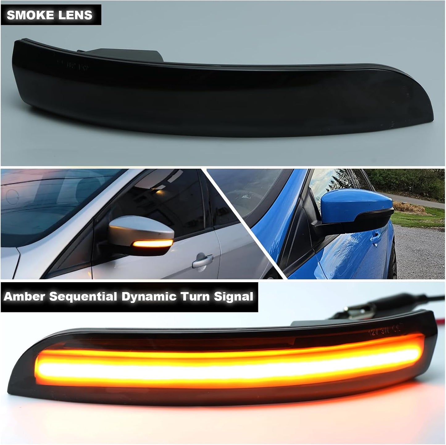 Luz LED retrovisor Ford Escape EcoSport Focus C-Max 13-18