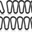 12 Mosquetones Resorte 2pulg Acero Galvanizado Negro Clip Llavero