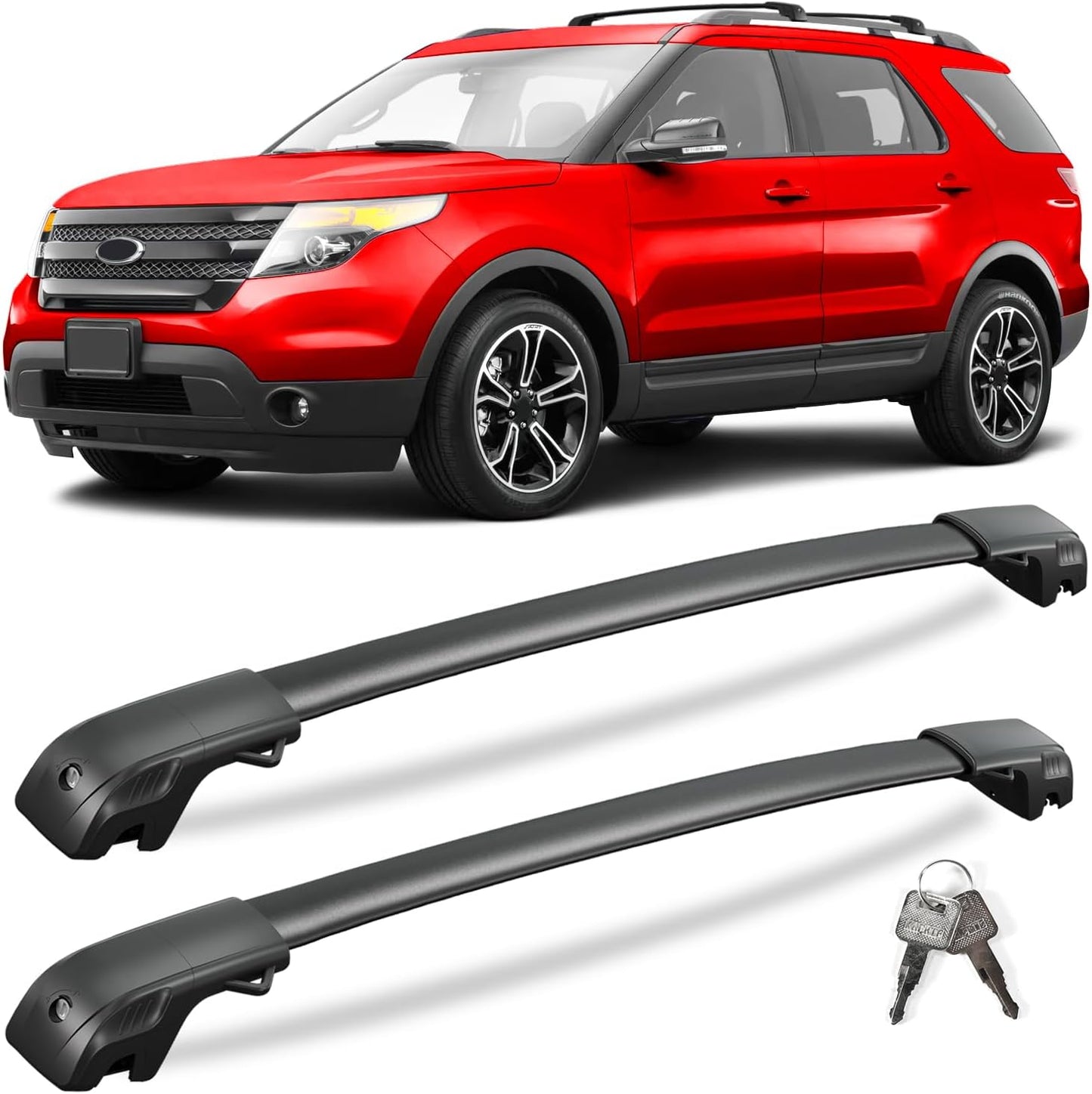 Barras techo bloqueables 300lb comp Ford Explorer