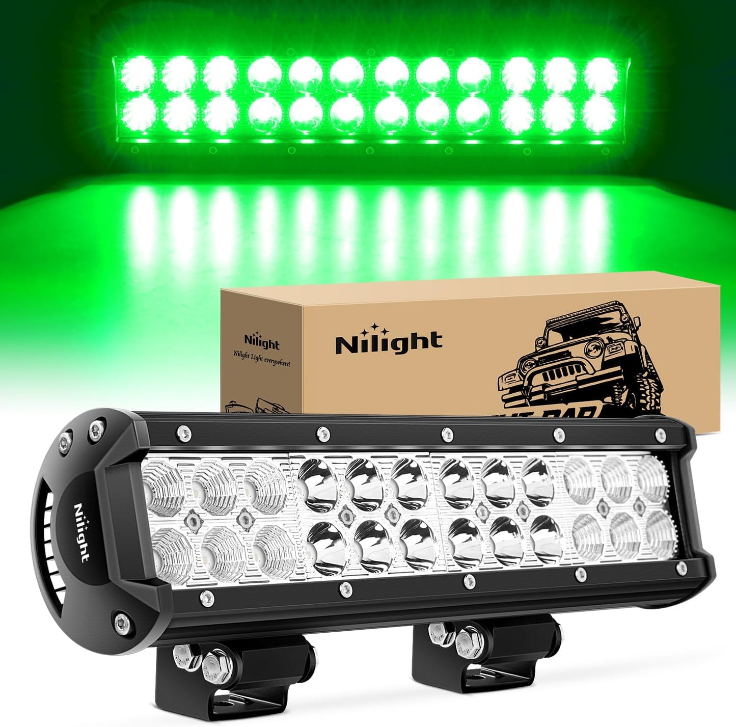 Barra LED 12" 72W haz focal y proyección para camiones