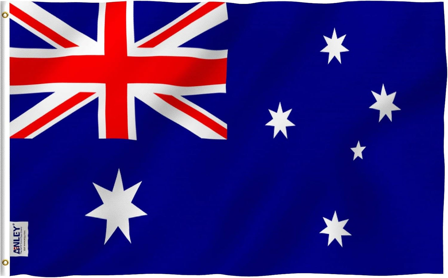 Bandera Australia 3x5ft poliéster ojales latón doble costura