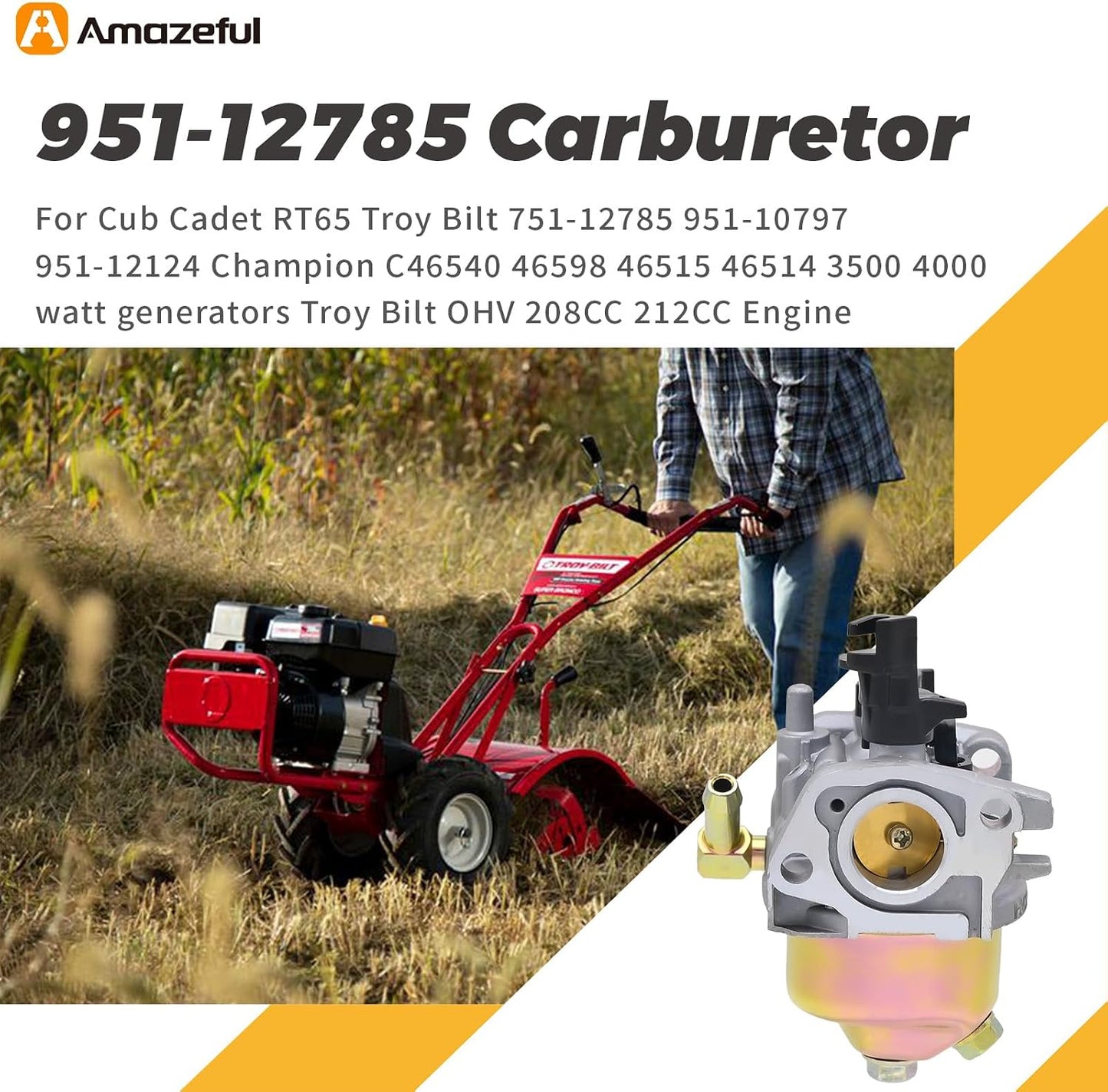 Carburador Troy Bilt Cub Cadet 208-212cc