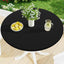 Mantel redondo elástico para mesas 18-24 pulg negro