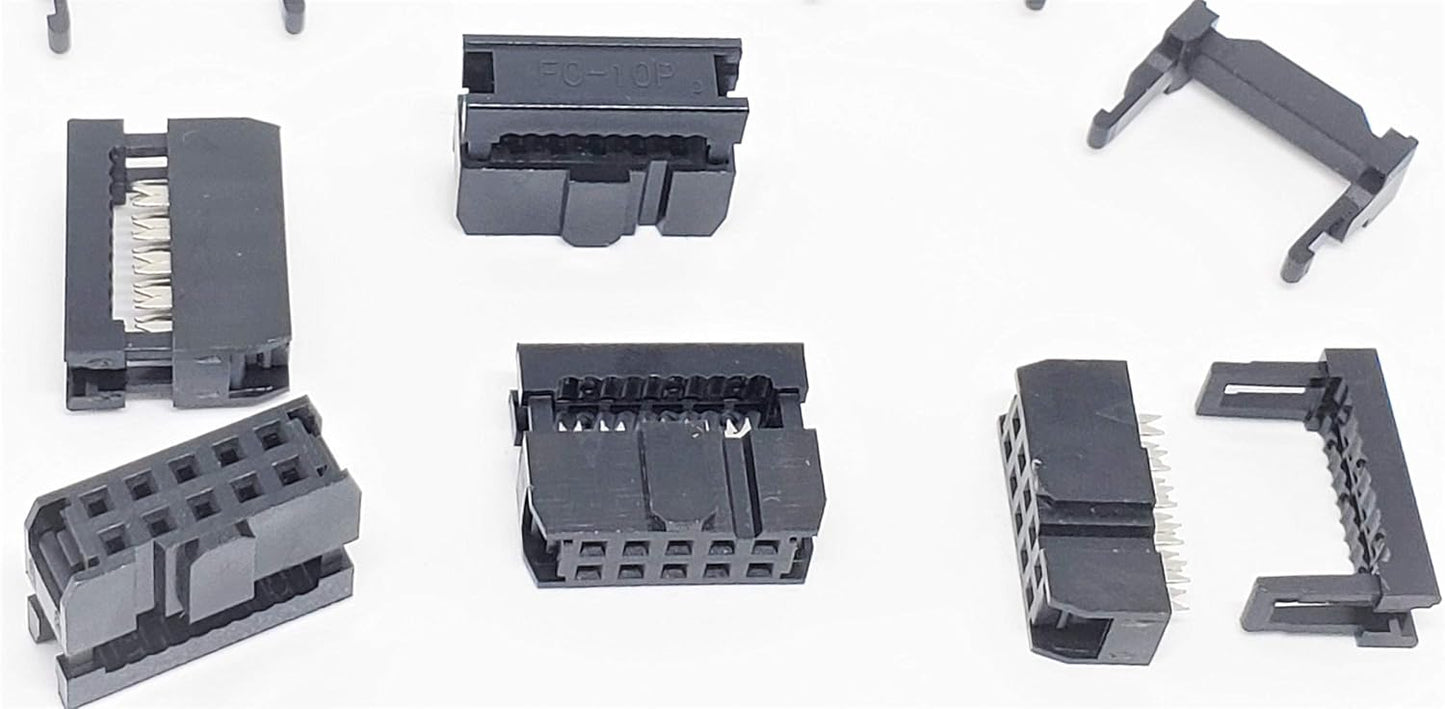 Conectores IDC 2X5 10P 0.100pulg 50 Pzas conector hembra FC