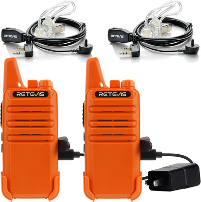 Walkie Talkies RT22 recargable auricular VOX para familia