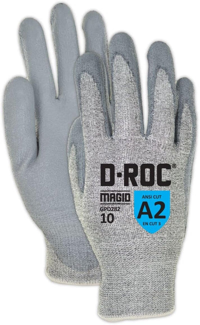 Guantes trabajo palma PU tamaño 9/L