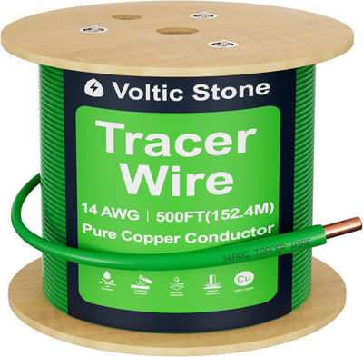 Cable trazador 14 AWG 100% cobre sólido HDPE resistente