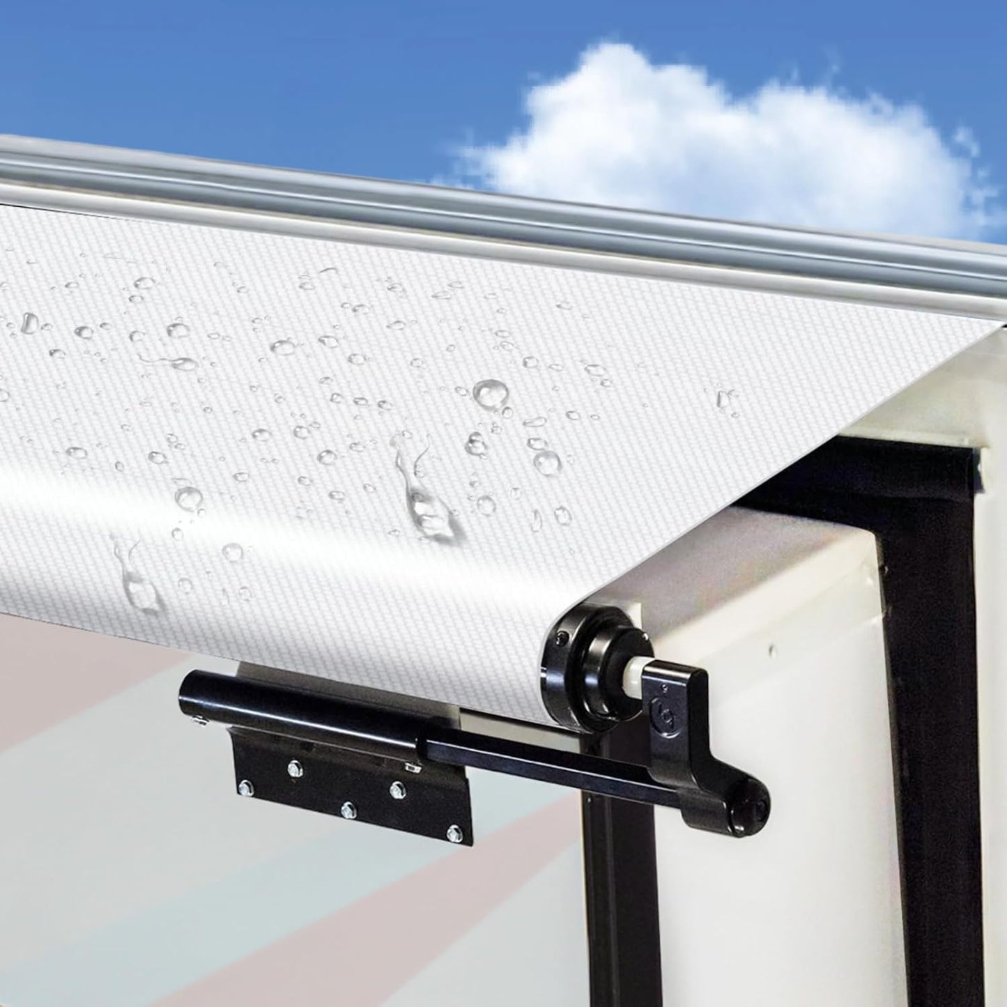 Tela toldo deslizante universal para RV 200'' blanco