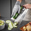 Rallador V-CUT de 4 Vías para Cocina con Asa de Plástico