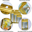 300 Bolsas Mylar Resellables 3 Tamaños Ventana Dorado 3x4.7"