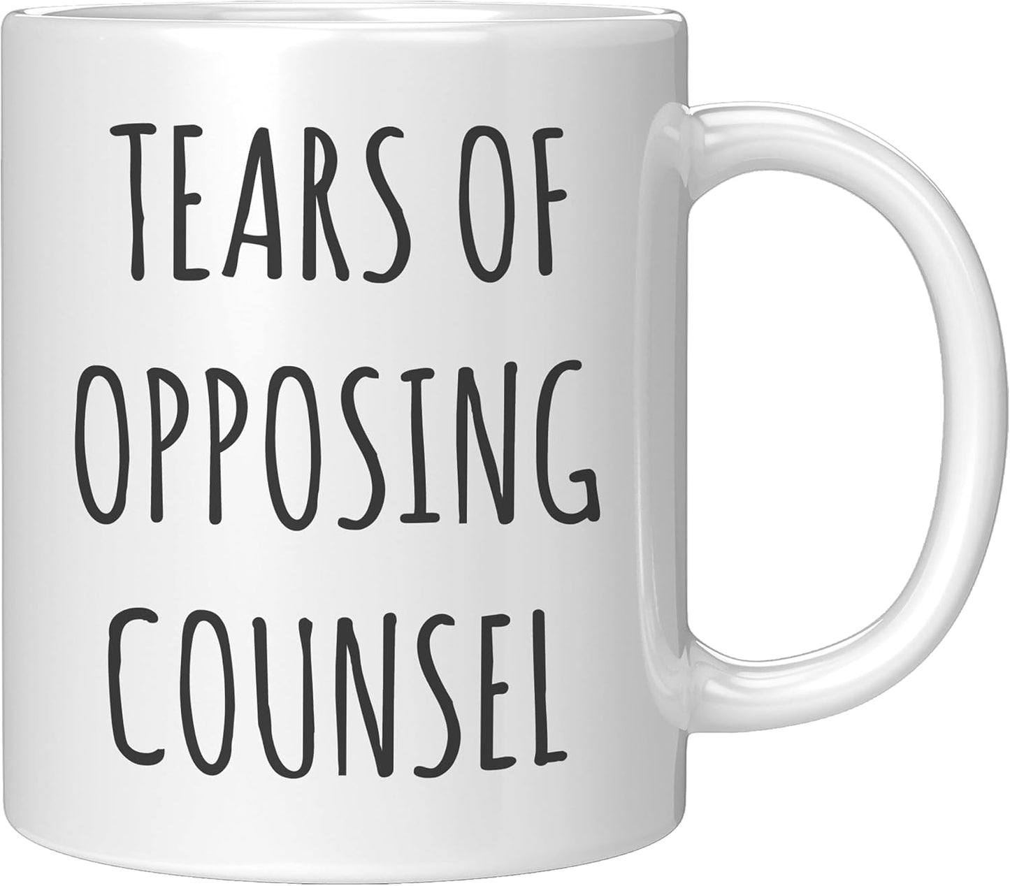 Taza café cerámica blanca 11oz regalo abogados
