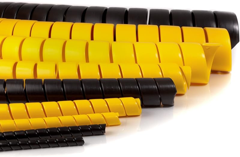 Espirales seguros Safeplast para mangueras 1.6pulg x 100ft