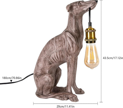 Lámpara de mesa resina para perro moderna E26 decorativa