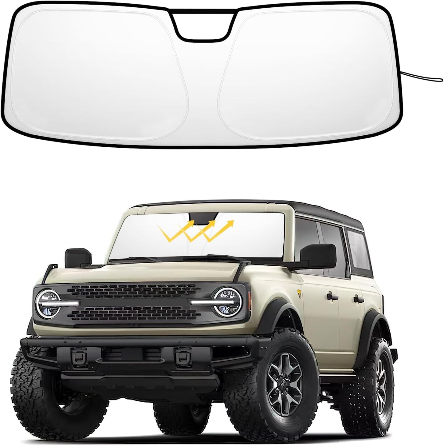 Parasol plegable Ford Bronco 21-26 puertas poliéster UV
