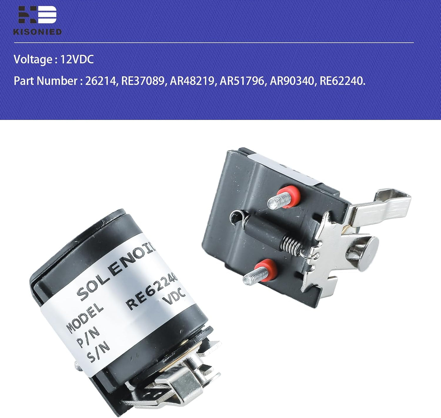 Solenoide apagado combustible 12VDC para John Deere
