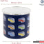 Taza grande esmaltada para café y té al aire libre T1 azul